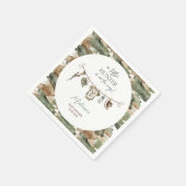 Waterverf Little Hunter-baby shower Servet (Hoek)