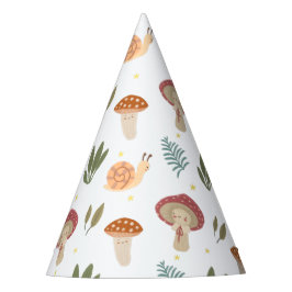 Waterverf Little Mushroom Birthday Party Pet Feesthoedjes