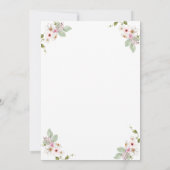 Waterverf Little Pampkin, Autumn Baby shower Kaart (Achterkant)