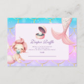 Waterverf Little Pearl Diapper Raffle Informatiekaartje (Voorkant)