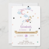 Waterverf Little Pony Verjaardagsuitnodiging Kaart (Voorkant)