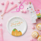 Waterverf Little Pumpkin Herfst Baby shower Papieren Bordje (Feest)