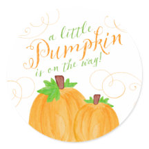 Waterverf Little Pumpkin Herfst Baby shower