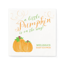 Waterverf Little Pumpkin Herfst Baby shower
