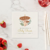 Waterverf Little Red Mushroom Napkins Servet (Insitu)