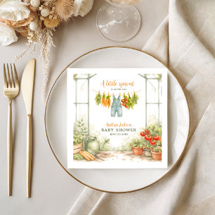 waterverf Little Sprout Garden Baby Shower Servet
