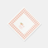 Waterverf Little Sweet Peach is een eerste verjaar Servet (Hoek)