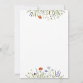 Waterverf Little Wildflower Meadow Lijst Rsvp Kaart (Achterkant)