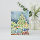 Waterverf Liverpool Briefkaart (Staand voorkant)