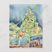 Waterverf Liverpool Briefkaart (Voorkant)