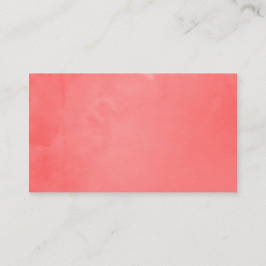 Waterverf Living Coral Beach Weddenschap Plaatskaartje (Achterkant)