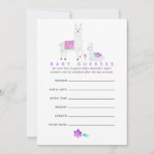 Waterverf Llama - Baby shower gaming Kaart (Voorkant)