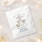 Waterverf Llama, Baby shower met thema Bedankzakje (Geknipt)