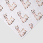 Waterverf Llama, Baby shower met thema Tissuepapier (Detail)