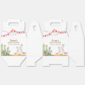 Waterverf Llama Desert Cactus Fiesta Baby shower Bedankdoosjes (Ongevouwen)