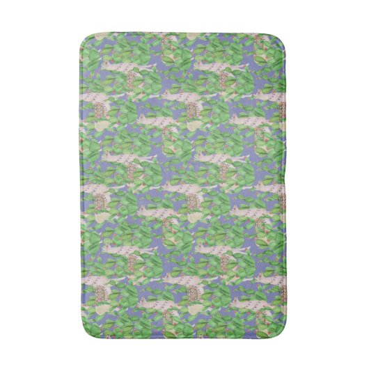 Waterverf Llama en Catus Pattern Badmat (Voorkant Verticaal)