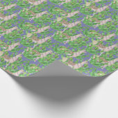 Waterverf Llama en Catus Pattern Cadeaupapier (Hoek)