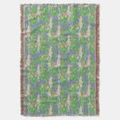 Waterverf Llama en Catus Pattern Deken (Voorkant Verticaal)