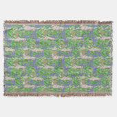 Waterverf Llama en Catus Pattern Deken (Voorkant)