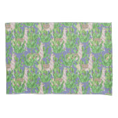 Waterverf Llama en Catus Pattern Kussensloop (Voorkant-Links)