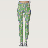 Waterverf Llama en Catus Pattern Leggings (Voorkant)