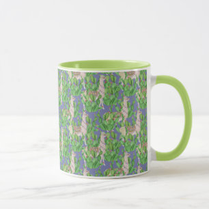 Waterverf Llama en Catus Pattern Mok