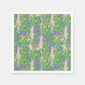 Waterverf Llama en Catus Pattern Servet (Voorkant)