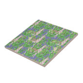 Waterverf Llama en Catus Pattern Tegeltje (Zijkant)