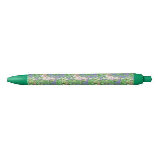 Waterverf Llama en Catus Pattern Zwarte Inkt Pen (Voorkant)