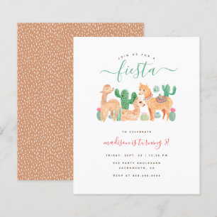Waterverf Llama Fiesta kinderen Birthday