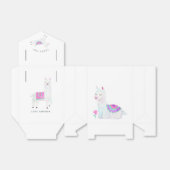 Waterverf Llama Kinderen Birthday Party Bedankdoosjes (Uitgevouwen)