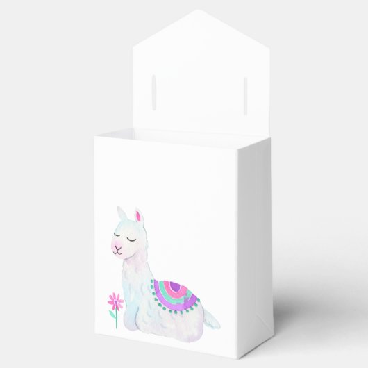 Waterverf Llama Kinderen Birthday Party Bedankdoosjes (Geopend)