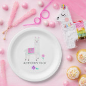 Waterverf Llama Kinderen Birthday Party Papieren Bordje (Feest)