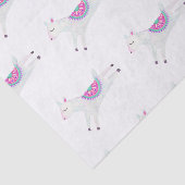 Waterverf Llama Kinderen Birthday Party Tissuepapier (Detail)
