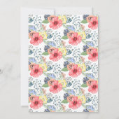 Waterverf Llama Mamma Baby shower uitnodiging (Achterkant)