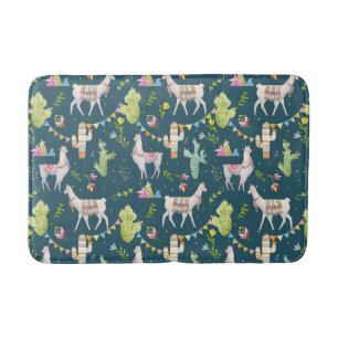 Waterverf Llama-vlagpatroon Badmat