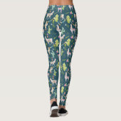 Waterverf Llama-vlagpatroon Leggings (Achterkant)