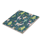 Waterverf Llama-vlagpatroon Tegeltje (Zijkant)