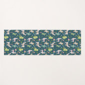 Waterverf Llama-vlagpatroon Yogamat (Voorkant (horizontaal))