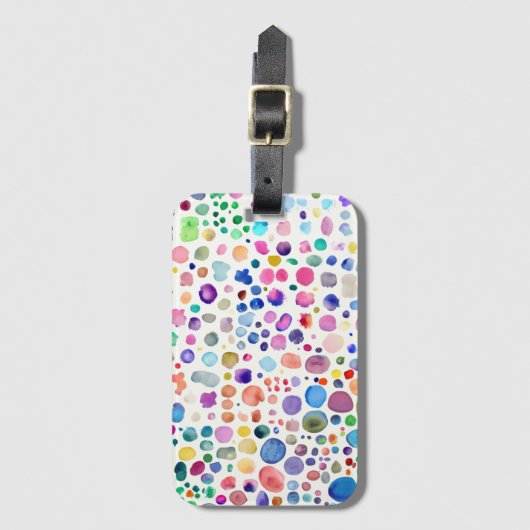 Waterverf lobby bagagelabel (Voorkant (verticaal))