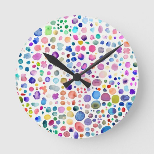 Waterverf lobby ronde klok (Voorkant)