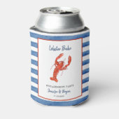 Waterverf Lobster Bake Engagement party Blikjeskoeler (Blikje Achterkant)