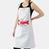 Waterverf Lobster beroemd gemaakt door Charlotte C Schort (Insitu)