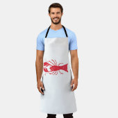 Waterverf Lobster beroemd gemaakt door Charlotte C Schort (Gedragen)