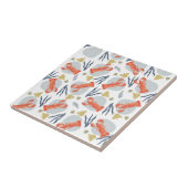 Waterverf Lobster Crustacean Beach Sand Dollars Tegeltje (Zijkant)