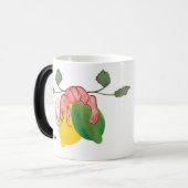 Waterverf Lobster Shrimp Lemon Limoen Seafood Magische Mok (Voorkant links)