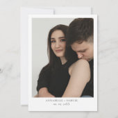 Waterverf Locatie Illustratie Huwelijk Save The Date (Achterkant)