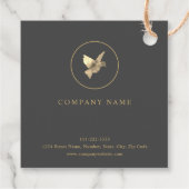 Waterverf Logo Bedankjes Labels (Achterkant)