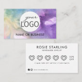 Waterverf Logo Handmade Jewelry Visitekaartje (Voorkant / Achterkant)