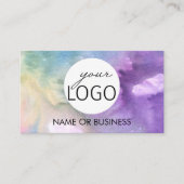 Waterverf Logo Handmade Jewelry Visitekaartje (Voorkant)